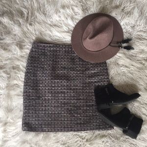 Loft tweed pencil skirt